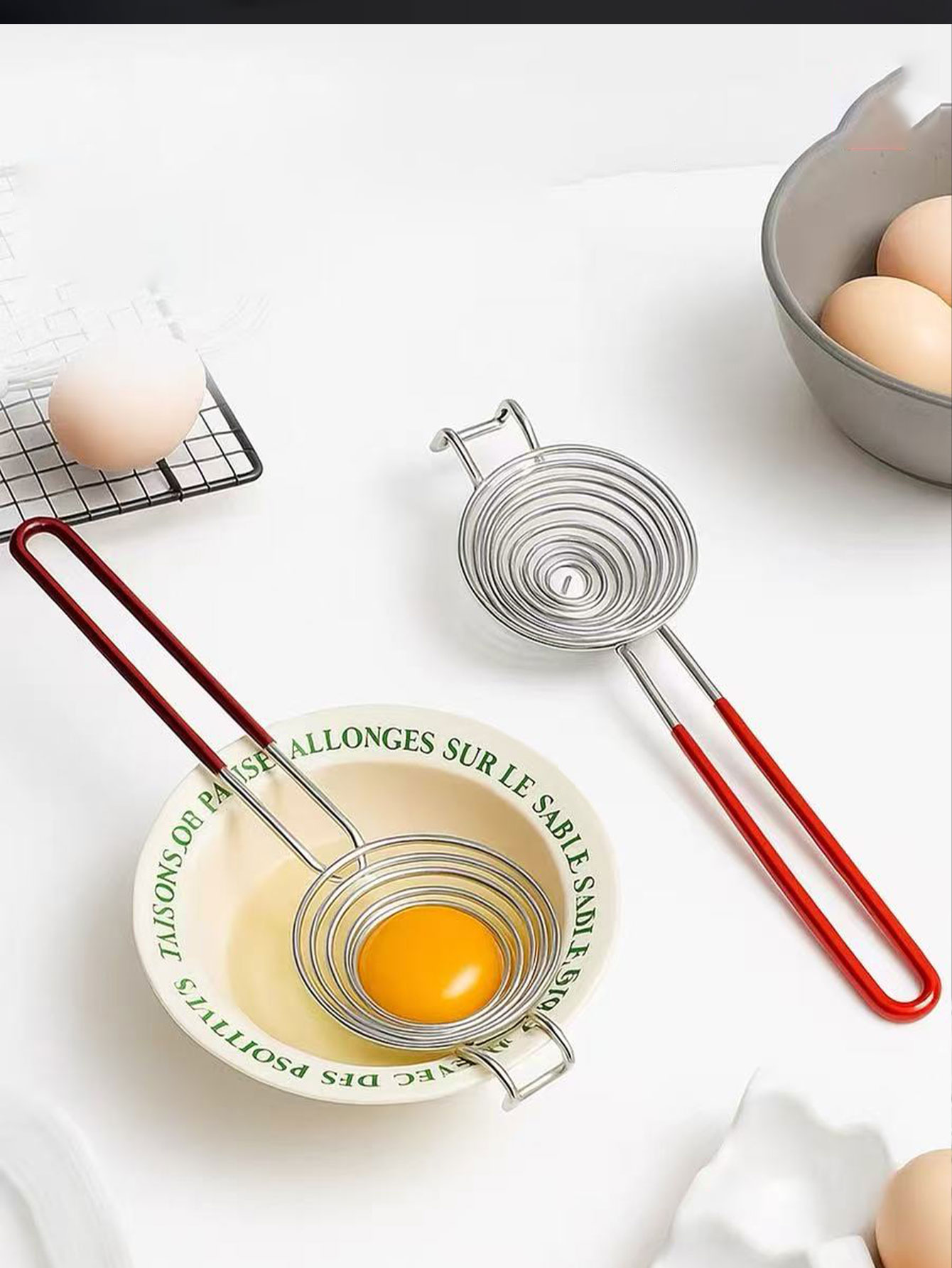 Baby Food Filter - Séparateur de blanc et jaune d'œuf,