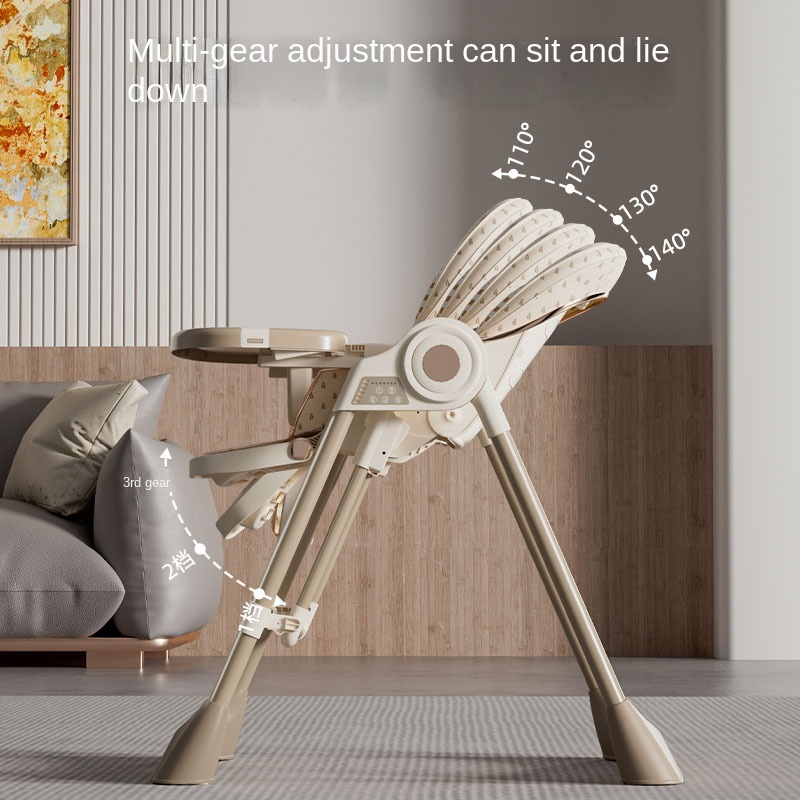 Baby Food Chair - Chaise haute électrique multifonctionnelle pliable pour