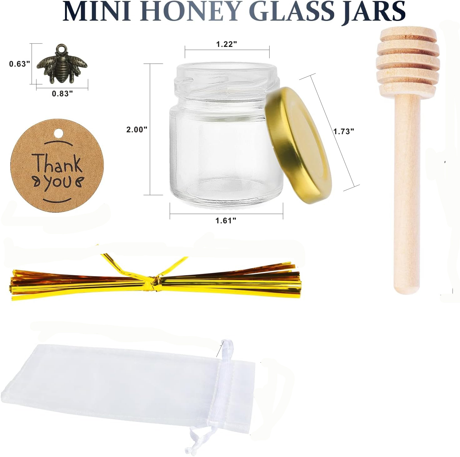 Mini pots à miel en verre avec - Baby Food Jars Glass avis et prix