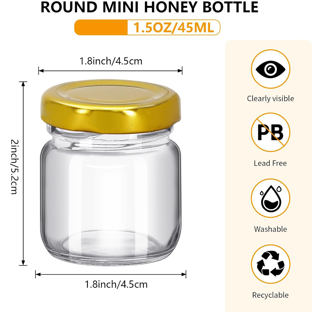 Mini pots à miel ronds transpa - Baby Food Jars Glass avis et prix