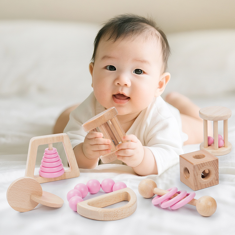 Jouets en bois Montessori, ens - Baby Food Under 1 Year avis et prix