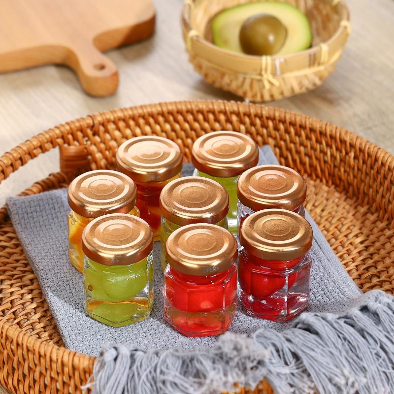 Mini pots hexagonaux en vrac a - Baby Food Jars Glass avis et prix